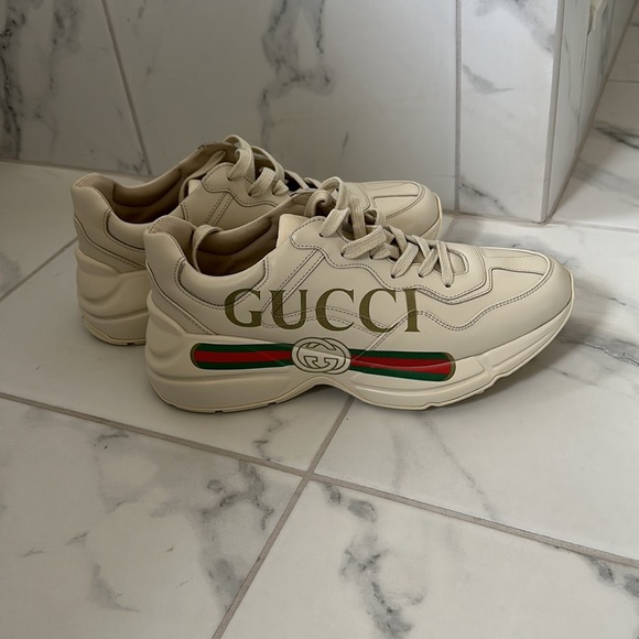 Gucci Rhyton Logo Sneakers (Size 40) - Picture 2 of 7